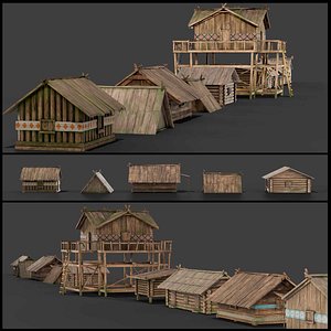 Hut Model Collection 3D model