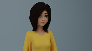 Pixar Style Female Character