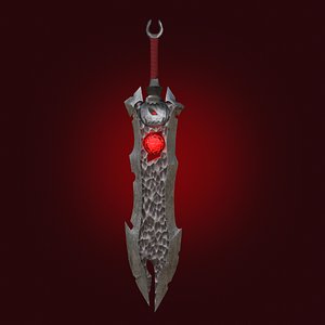 The Old Sword PBR low-poly game ready 3D