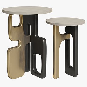 Kifu Paris Nesting Shagreen side tables