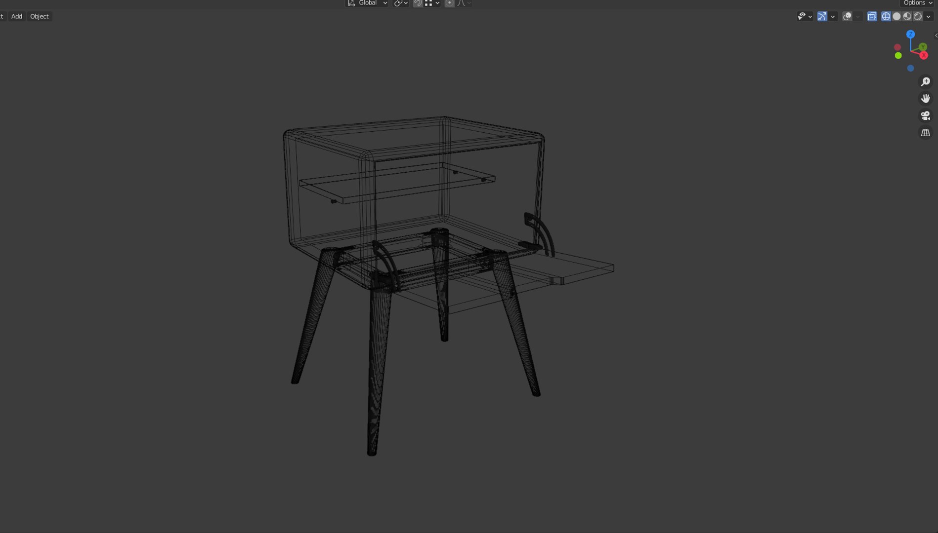 Bedside Table Model - TurboSquid 1647696