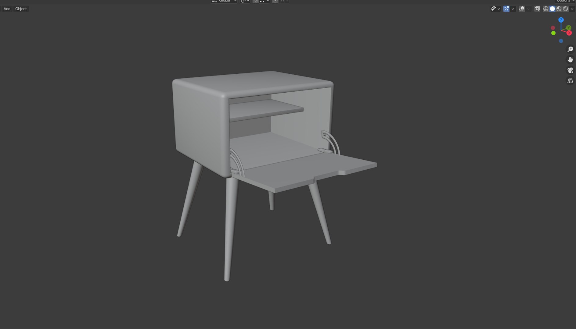 Bedside Table Model - TurboSquid 1647696