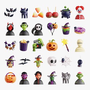 3D Spooky Halloween 3D Collection