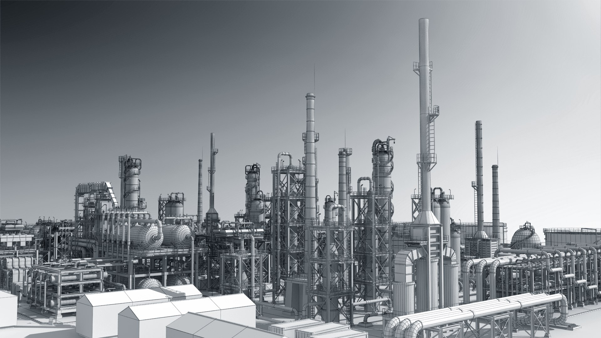 Metal Refinery Model - TurboSquid 2051345