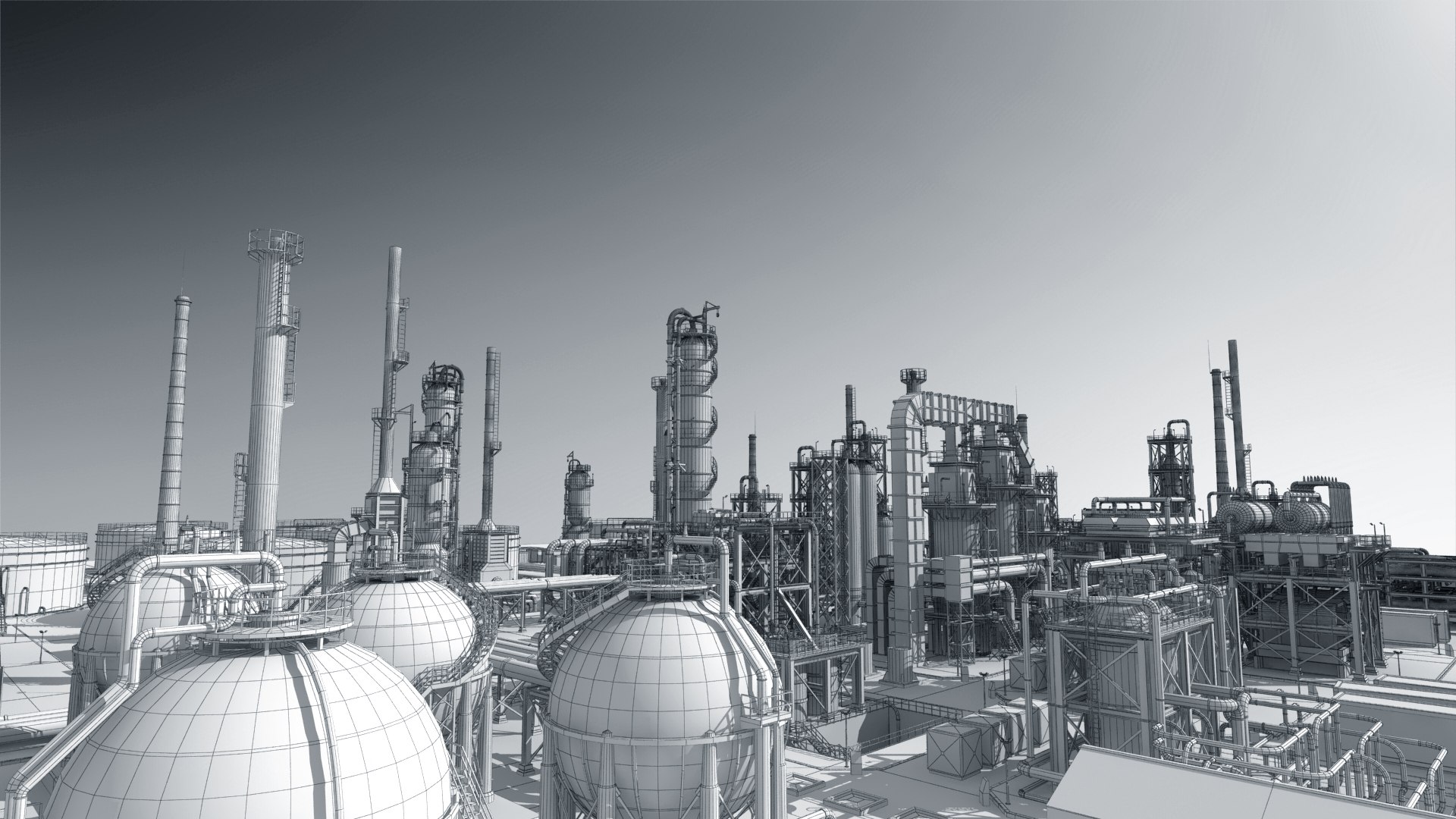 Metal Refinery model - TurboSquid 2051345