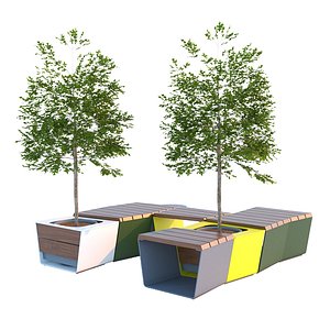 3D equiparc exa bench and pot