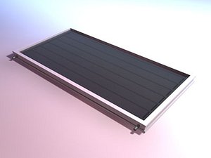 Hot water solar panel