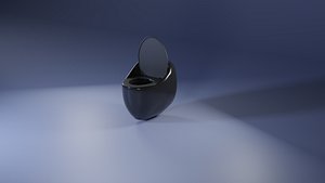 3D model Caixa Acoplada Monobloco black Pearl