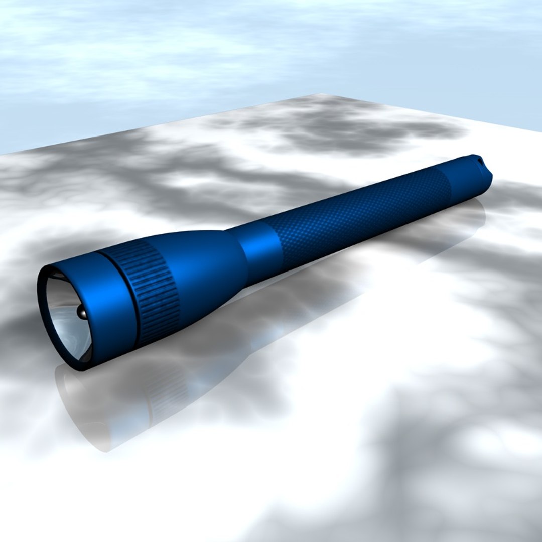3d Model Mini Maglite Torch Light