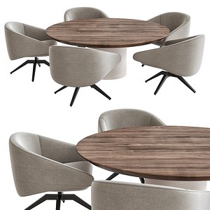 Round Marble Top Dining Table Design  Xilos by Maxalto