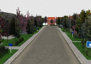 city scene 3d model