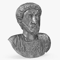 Ancient Emperor Bust Silver