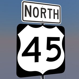 u s highway 45 3d c4d