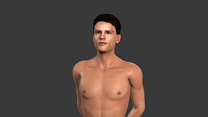 3D character rigged unreal