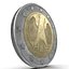 3d german euro coins 2 model