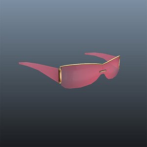 3d pink gucci glasses model