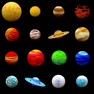 Cartoon planets pack