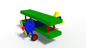 3D biplane toy