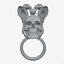 Printable Skull Snake Ring