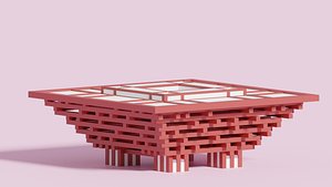 3D model Shanghai China Art Museum 1