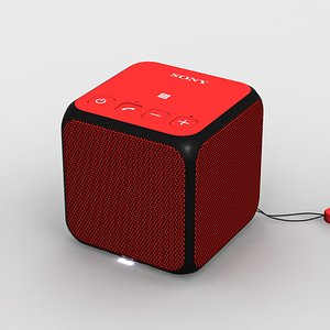 3d sony srs-x11 red bluetooth