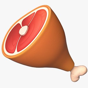 Cartoon Meat 3D model