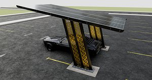 TRIPLE L TYPE MODERN SOLAR CARPORT TYPE-17 model