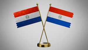 Table  Flag  of Paraguay model