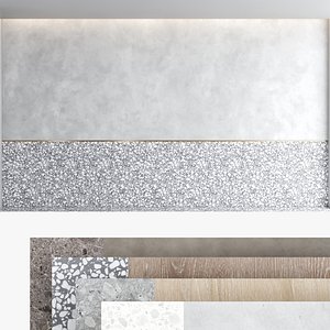 3D model Decorative wall panel set 65