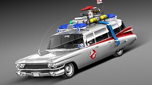 3D ecto-1 ghostbusters car model