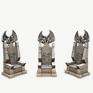Devil Stone Throne 3D model