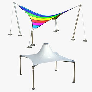 3D Tensile Structures Playground Modern