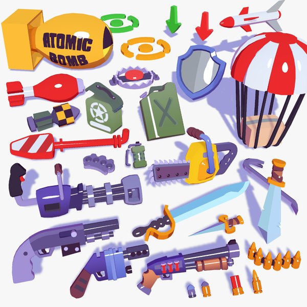 Hypercasual Action Props Pack Volume 2 3D 모델 - TurboSquid 2039316