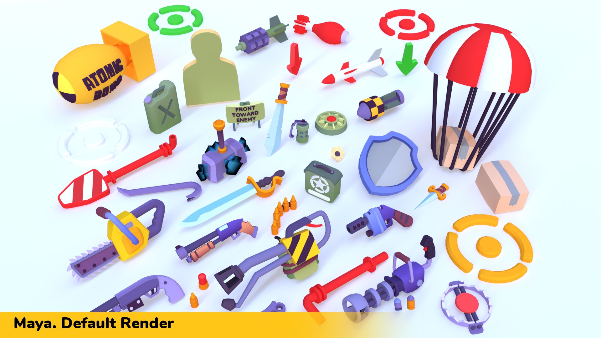 Hypercasual Action Props Pack Volume 2 Model - TurboSquid 2039316