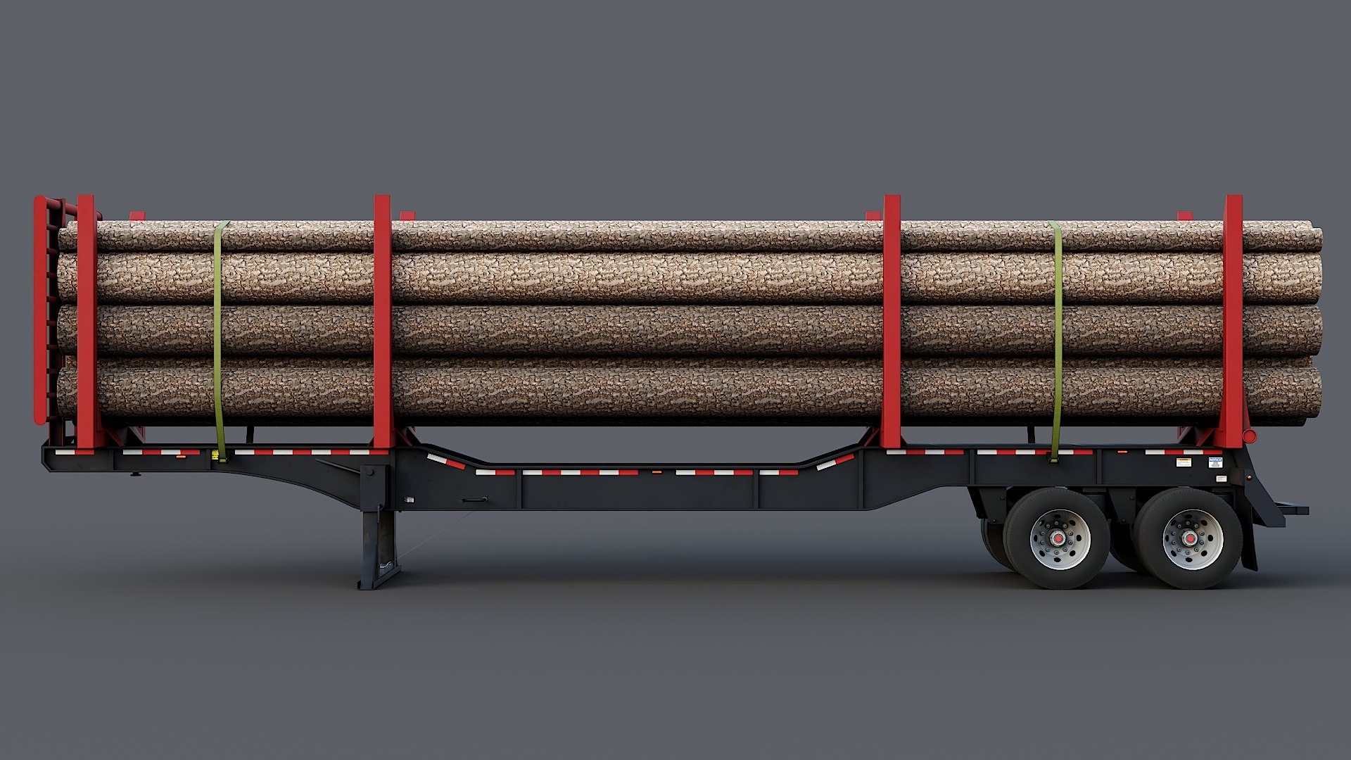 3D Model Timber Trailer - TurboSquid 1851864