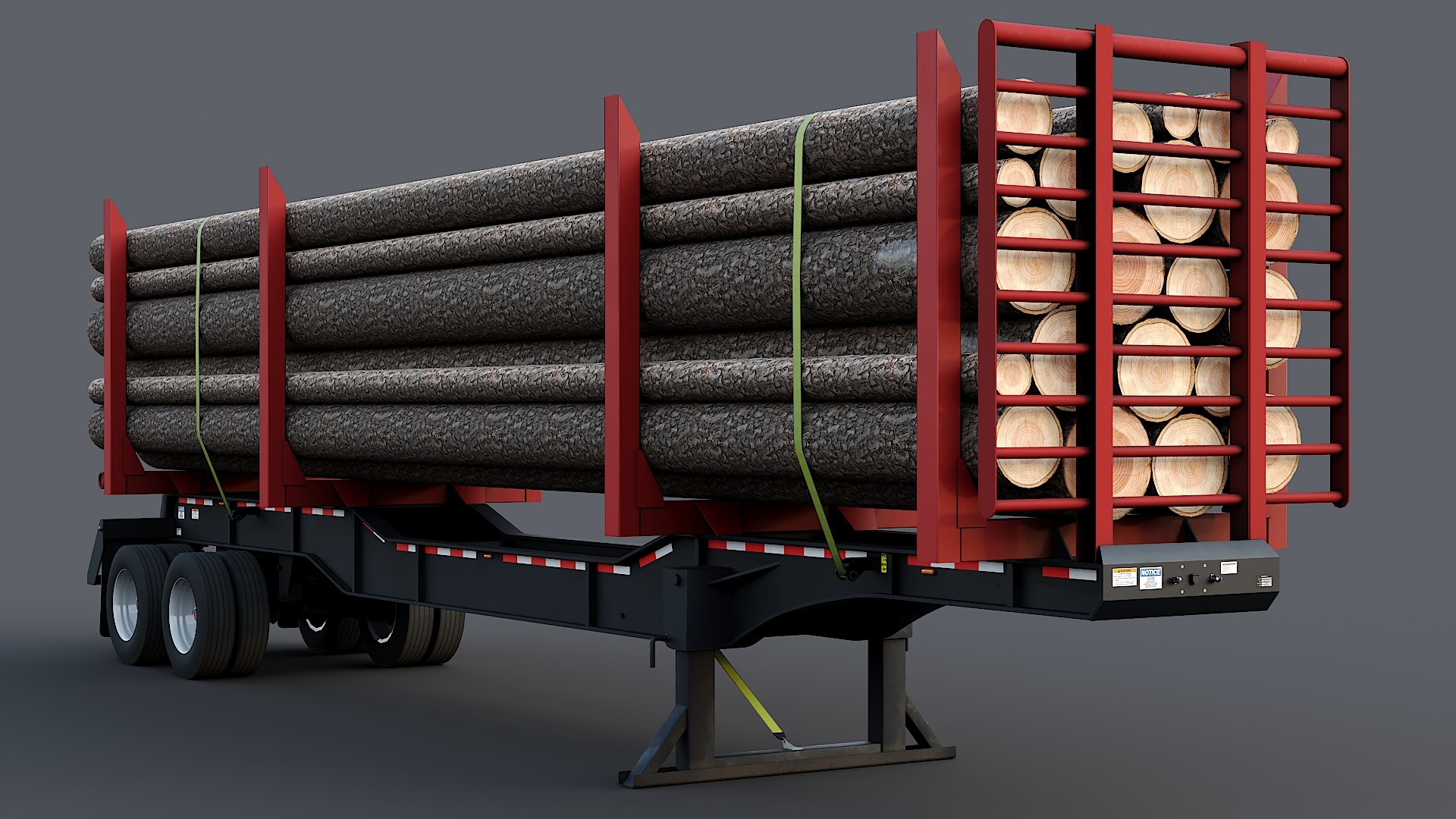 3D model Timber Trailer - TurboSquid 1851864