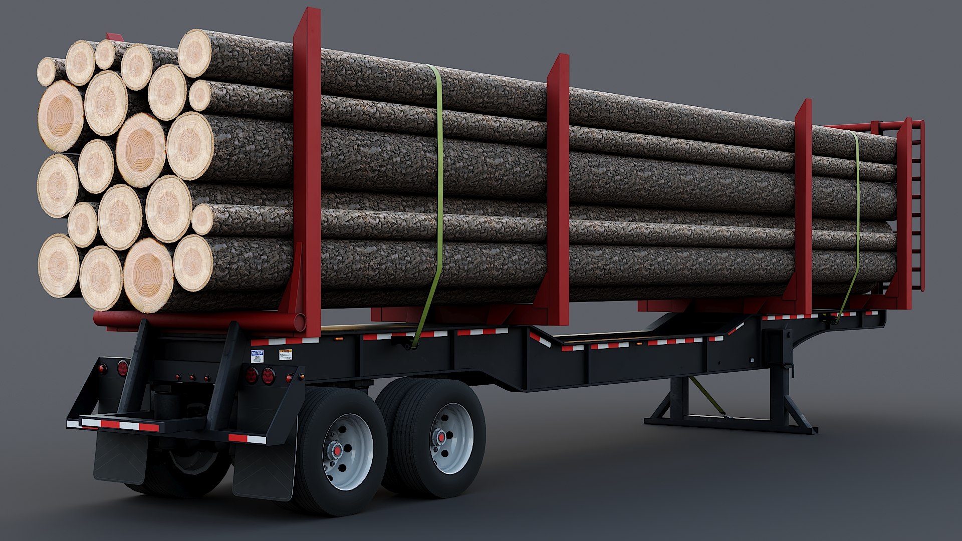 3D model Timber Trailer - TurboSquid 1851864