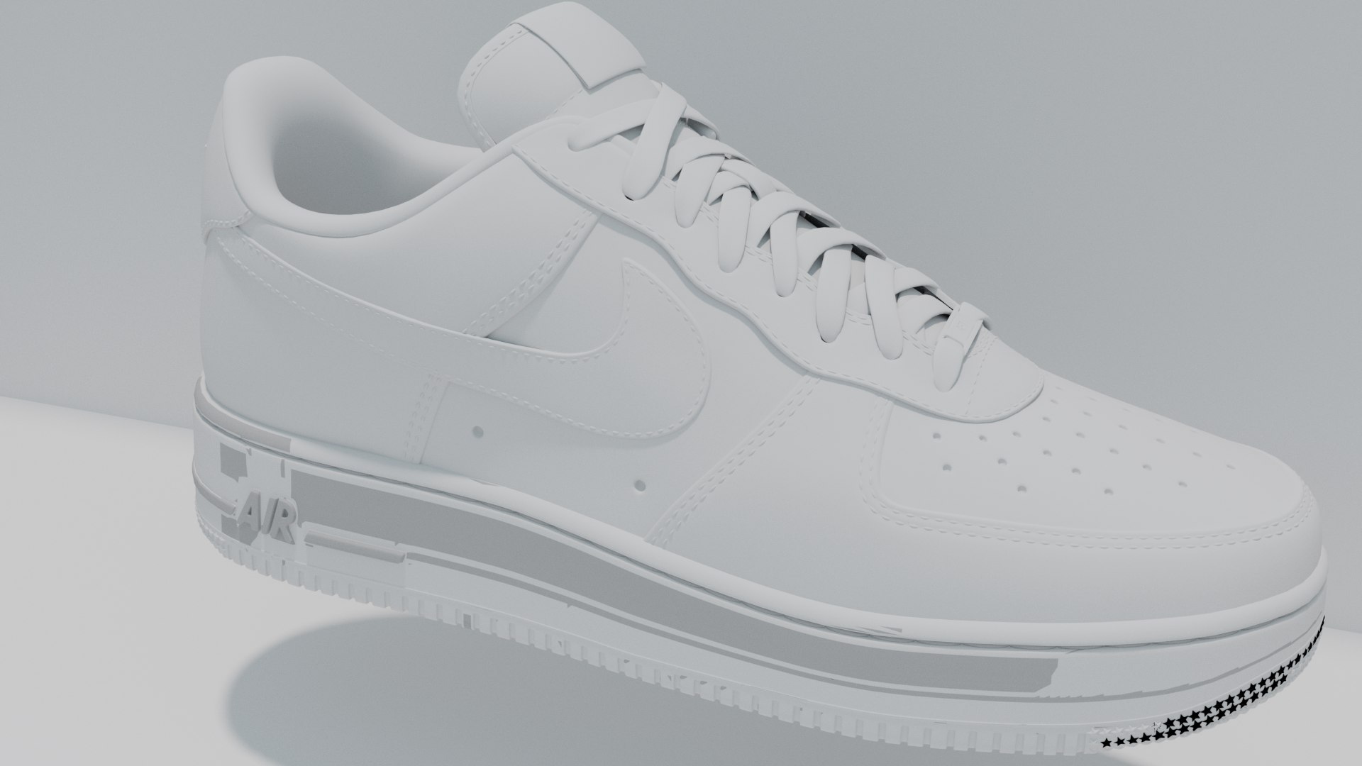 nike air force one 3d model