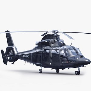 3ds max eurocopter 365 n3 helicopter