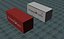 3d teu shipping container