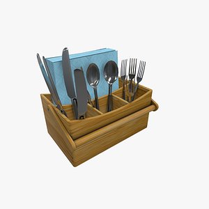Bamboo Cutlery Caddy