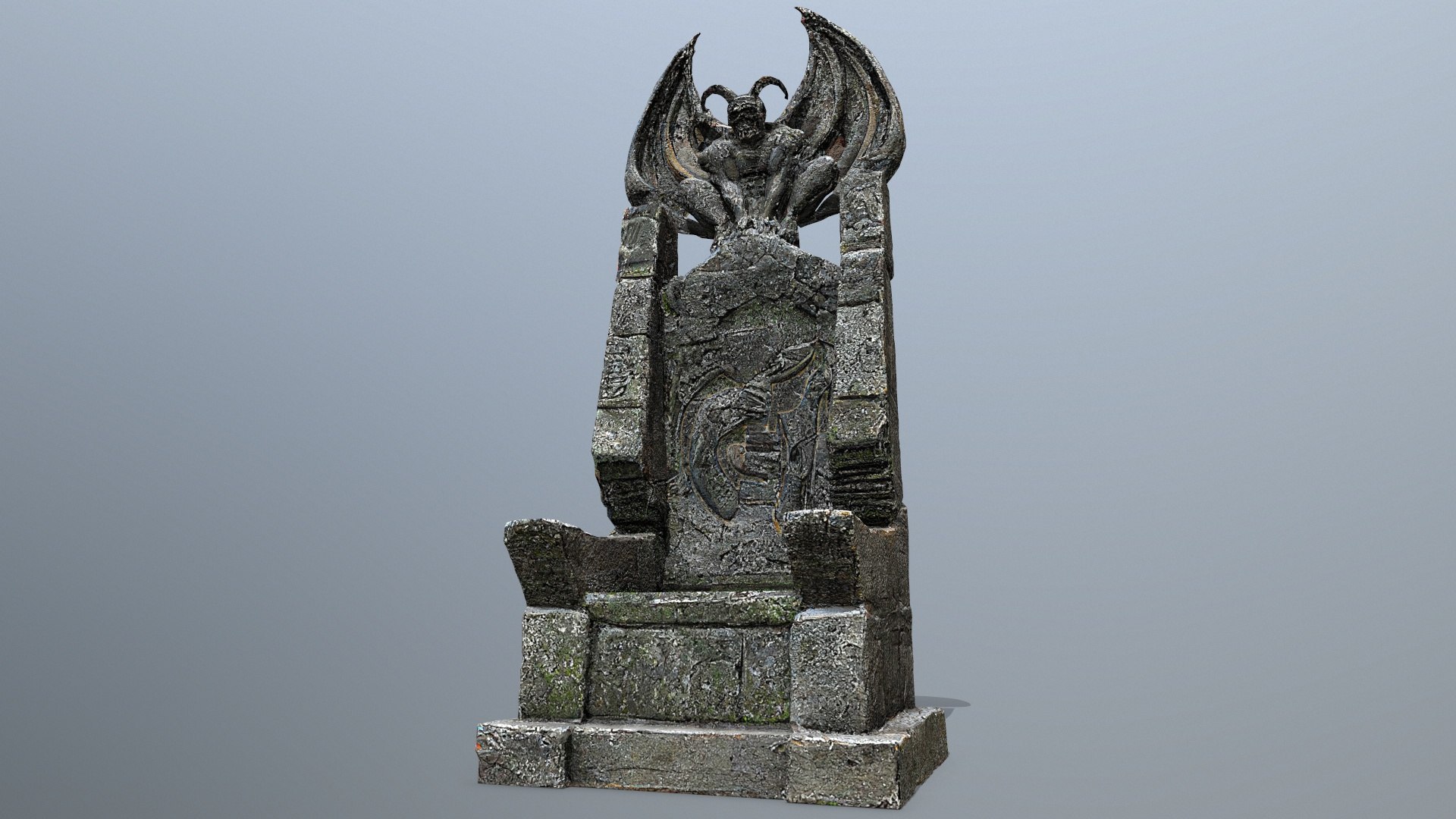 Devil Stone Throne 3 Model - TurboSquid 2268828