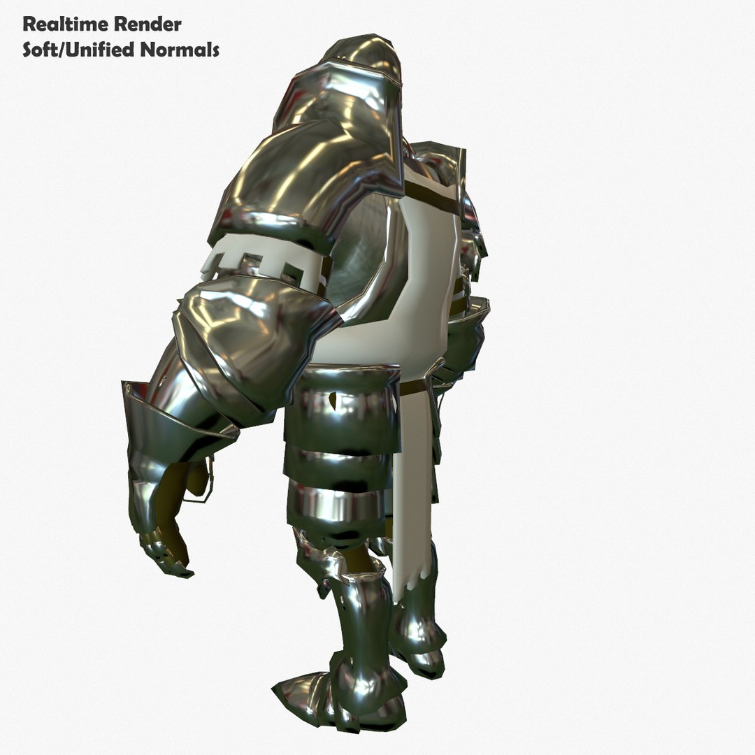 3d Model Of Base Mesh Knight Series