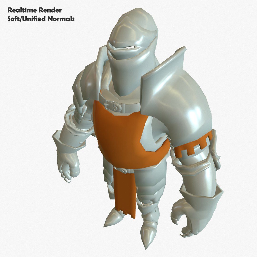 3d Model Of Base Mesh Knight Series