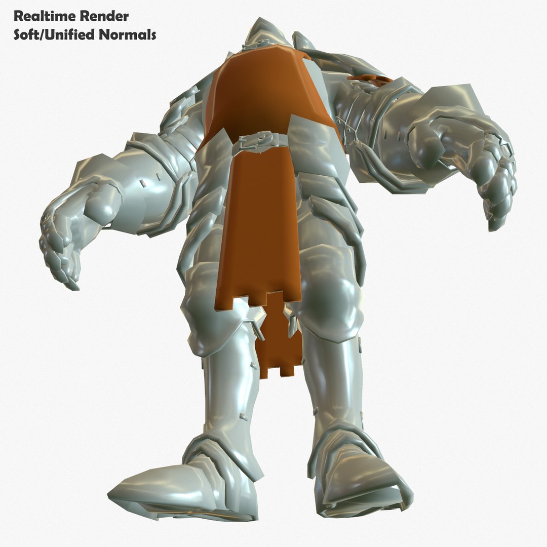3d Model Of Base Mesh Knight Series