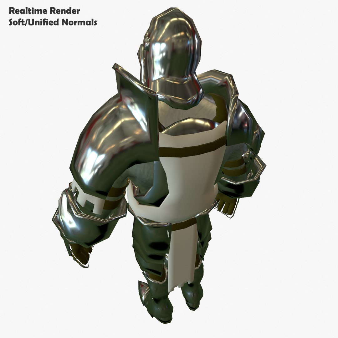 3d Model Of Base Mesh Knight Series