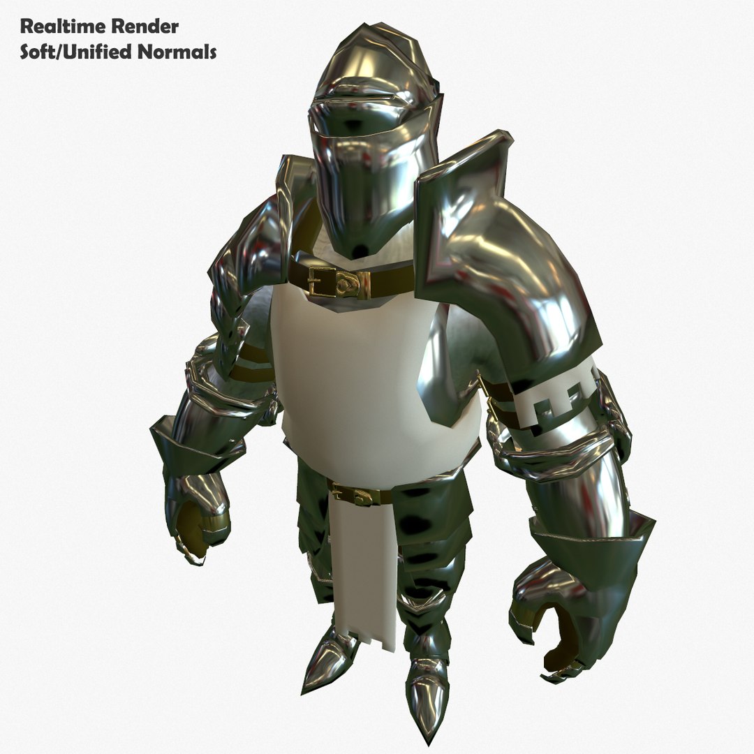 3d Model Of Base Mesh Knight Series