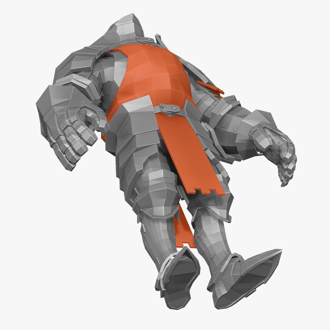 3d Model Of Base Mesh Knight Series