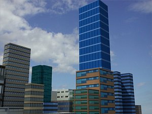 city block modern 3d model