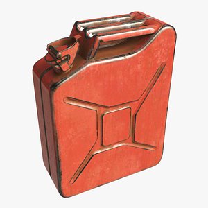 Classic metal jerry can 01 Dirty Red